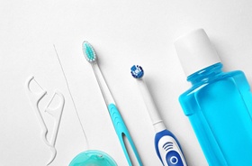 Oral hygiene tools, an important part of dental implant care in Woodbridge