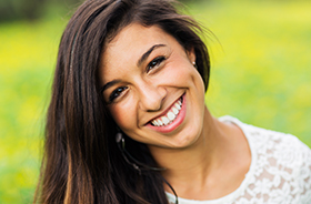 Woman with beautiful smile